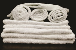 HBT800C Economy White, 100% Cotton 24X48 8.00 lb Bath Towel at $26.62/dz 10 dz Case Price