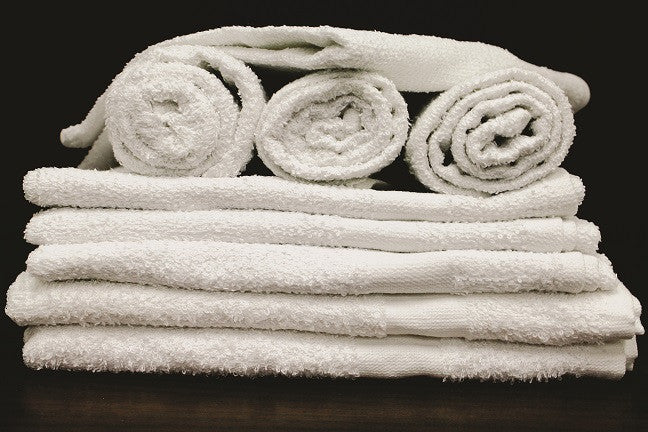 HBT500C Economy White, 100% Cotton 20X40 5.00 lb Bath Towel at $16.67/dz 25 dz Case Price