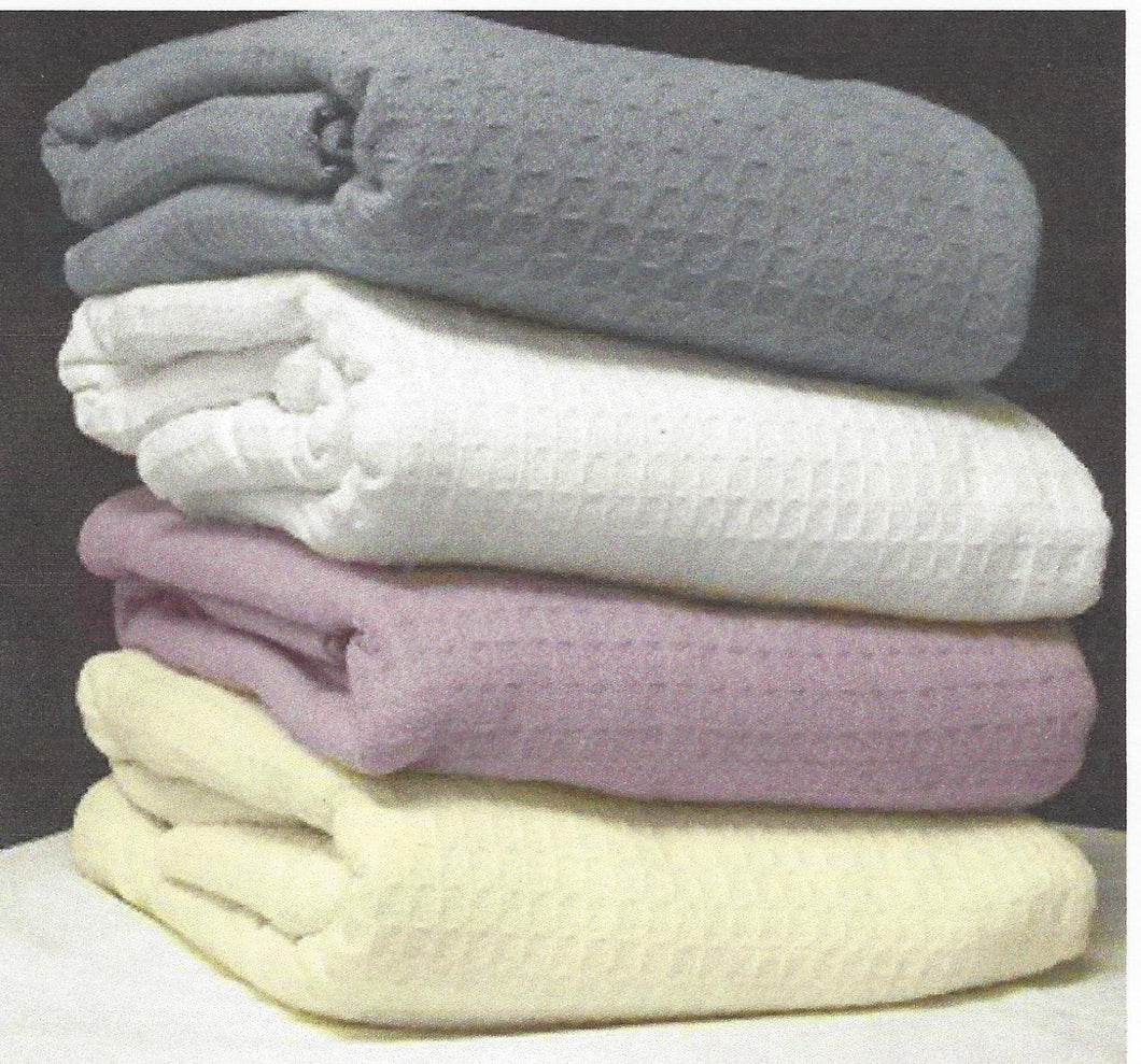 IN102915 Blue 100% Cotton 90x90 5.1 lbs Santa Clara Cotton Thermal Blanket at $25.44/ea 2 ea Case Price