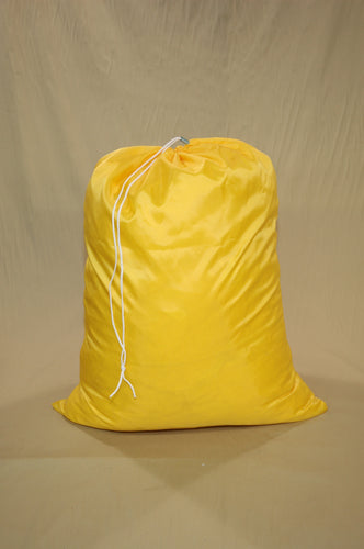 MBSP-3040CB Yellow Straight Bottom 30x40 Drawstring Spring Lock Fluid Resistant Laundry Bag at $145.00/dz 1 dz Case Price