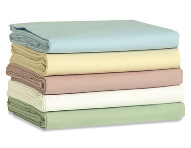 TMT180TS T180 Light Blue, made in the U.S.A. 50% Cotton / 50% Polyester 66x104 Flat Sheet at $103.60/dz 2 dz Case Price
