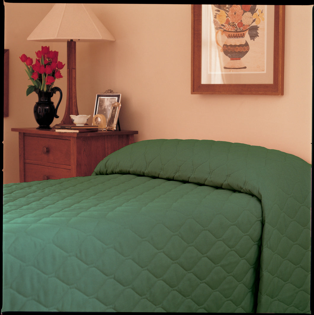 WP1C75853 Martex Solid Forest Green Full XL 96x116 Bedspread at $50.39/ea 4 ea Case Price